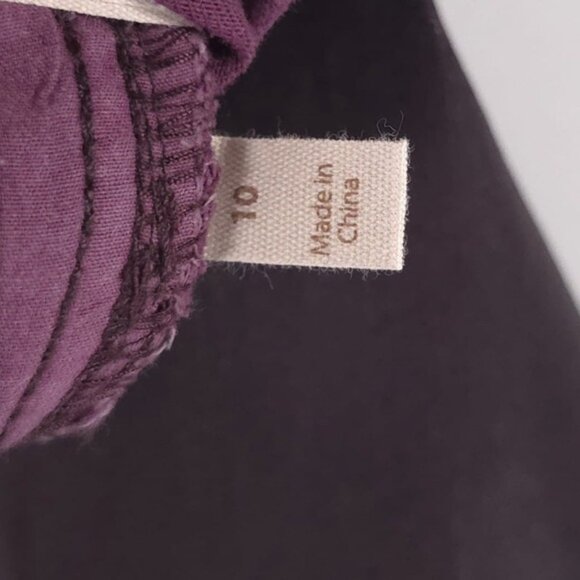 Soft Surroundings Straight Leg Ankle Coated Pants Lace Appliqué Size 10 - Picture 13 of 14